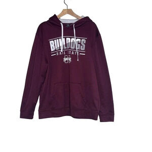Colosseum XL Mississippi‎ BULLDOGS Hail State maroon sweatshirt